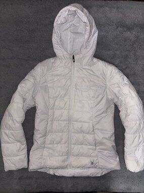 Spyder Women's Size S White Hooded Puffer Ski Winter Jacket